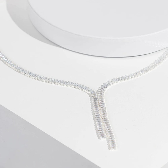 Drop Tennis Formal Necklace - Picture 2 of 3